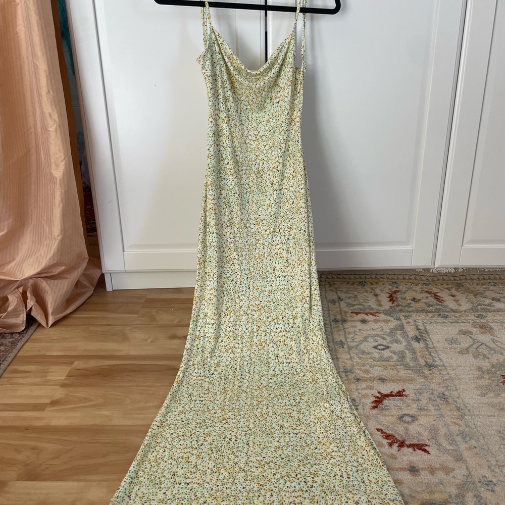 Forever 21 Yellow Floral Maxi Dress